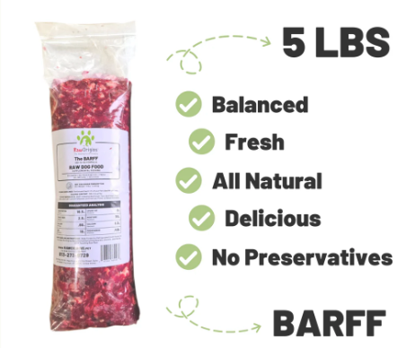 5lbs Raw Dog Food